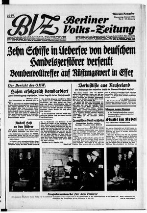 Berliner Volkszeitung vom 02.01.1941