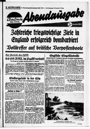 Berliner Volkszeitung vom 02.01.1941