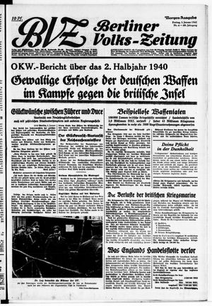 Berliner Volkszeitung vom 03.01.1941