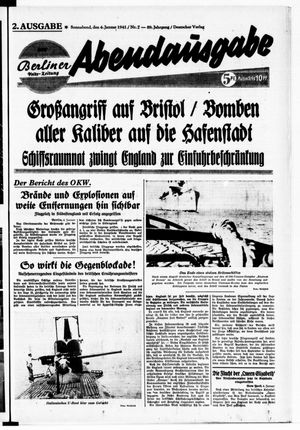 Berliner Volkszeitung on Jan 4, 1941