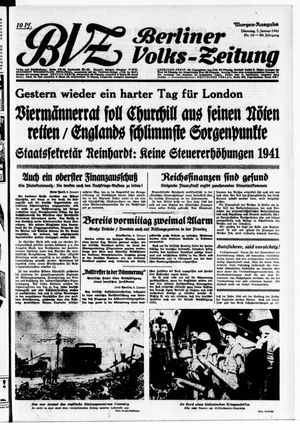 Berliner Volkszeitung vom 07.01.1941