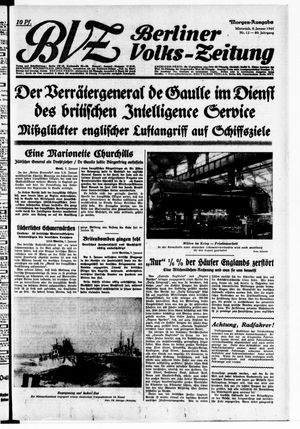 Berliner Volkszeitung vom 08.01.1941