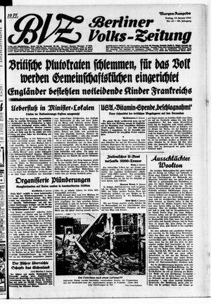 Berliner Volkszeitung vom 10.01.1941