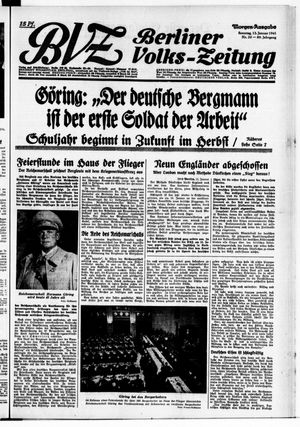 Berliner Volkszeitung vom 12.01.1941