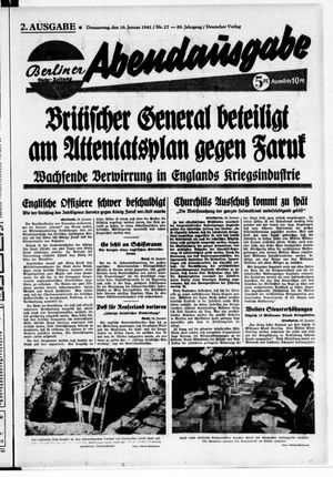 Berliner Volks-Zeitung vom 16.01.1941