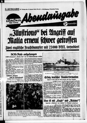 Berliner Volks-Zeitung vom 17.01.1941