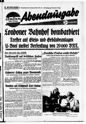 Berliner Volks-Zeitung vom 18.01.1941