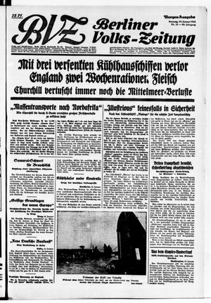 Berliner Volks-Zeitung vom 19.01.1941