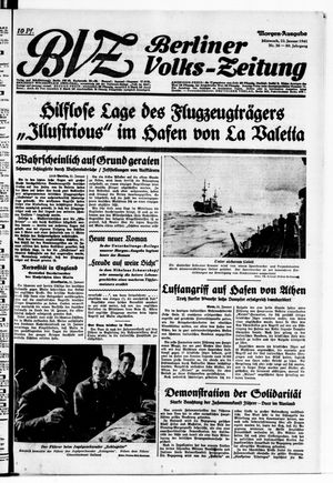 Berliner Volks-Zeitung vom 22.01.1941