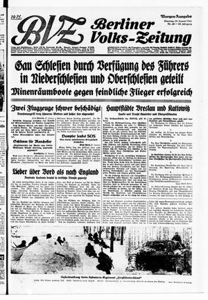 Berliner Volks-Zeitung vom 28.01.1941
