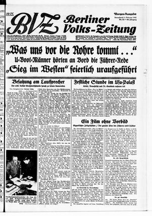 Berliner Volks-Zeitung vom 01.02.1941