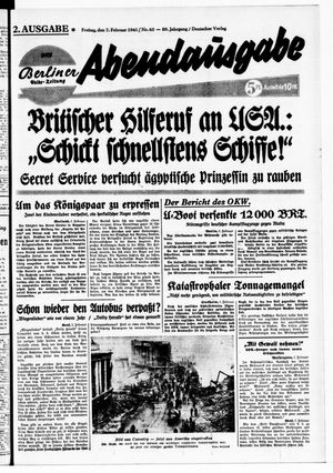 Berliner Volks-Zeitung vom 07.02.1941
