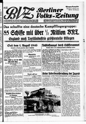 Berliner Volks-Zeitung vom 11.02.1941