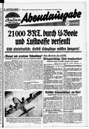 Berliner Volks-Zeitung vom 17.02.1941