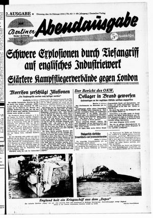 Berliner Volks-Zeitung vom 18.02.1941