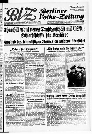 Berliner Volks-Zeitung vom 22.02.1941
