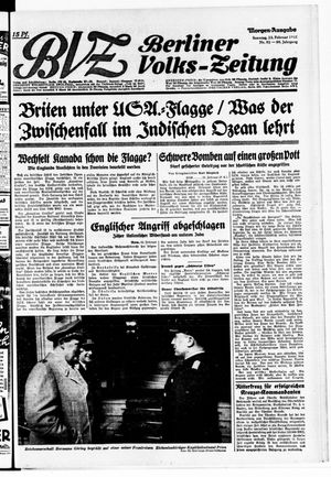 Berliner Volks-Zeitung vom 23.02.1941