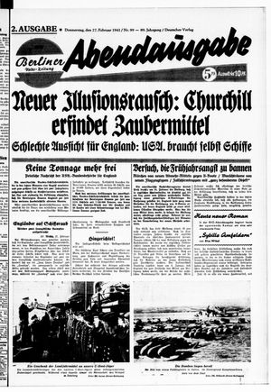 Berliner Volks-Zeitung vom 27.02.1941