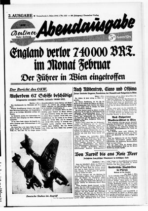 Berliner Volks-Zeitung vom 01.03.1941