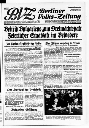 Berliner Volks-Zeitung vom 02.03.1941