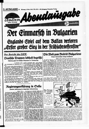 Berliner Volks-Zeitung vom 03.03.1941