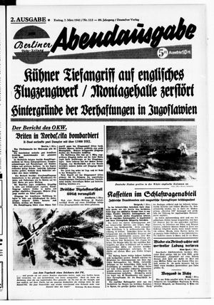 Berliner Volks-Zeitung vom 07.03.1941