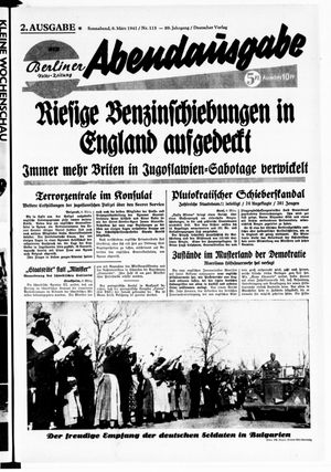 Berliner Volks-Zeitung vom 08.03.1941