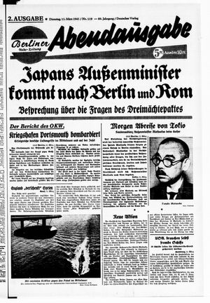 Berliner Volks-Zeitung vom 11.03.1941