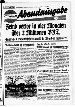 Berliner Volks-Zeitung vom 12.03.1941