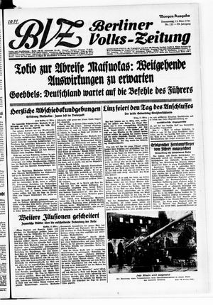 Berliner Volks-Zeitung vom 13.03.1941