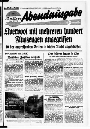 Berliner Volks-Zeitung vom 13.03.1941
