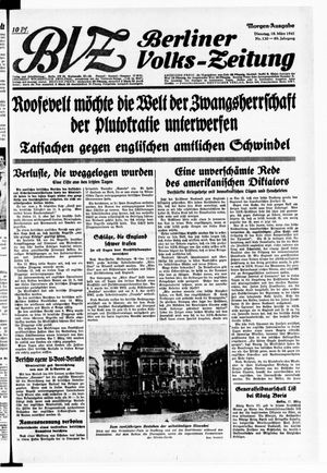 Berliner Volks-Zeitung vom 18.03.1941