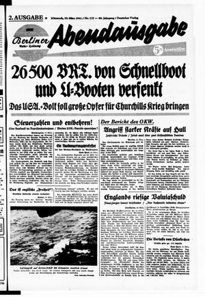 Berliner Volks-Zeitung vom 19.03.1941