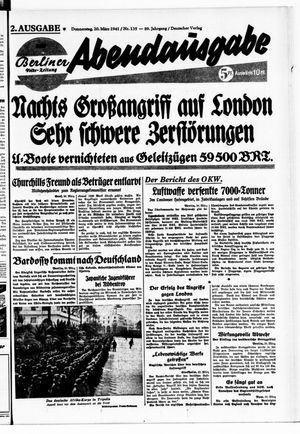 Berliner Volks-Zeitung vom 20.03.1941