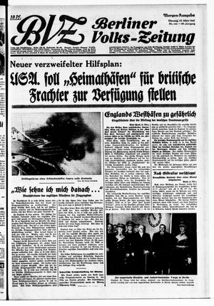 Berliner Volks-Zeitung vom 25.03.1941