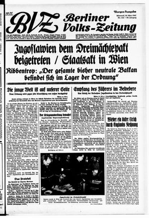 Berliner Volks-Zeitung vom 26.03.1941