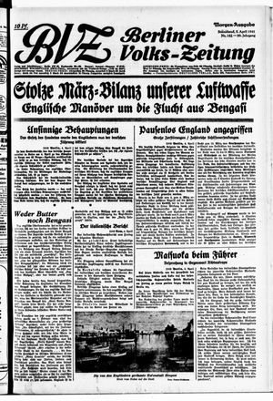 Berliner Volks-Zeitung vom 05.04.1941