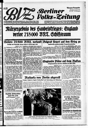 Berliner Volks-Zeitung vom 06.04.1941