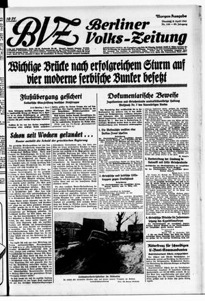 Berliner Volks-Zeitung vom 08.04.1941