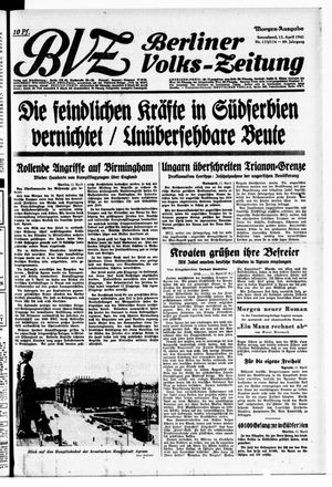 Berliner Volks-Zeitung vom 12.04.1941
