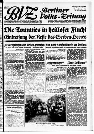 Berliner Volks-Zeitung vom 16.04.1941