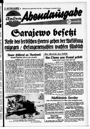 Berliner Volks-Zeitung vom 16.04.1941