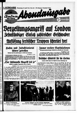 Berliner Volks-Zeitung vom 17.04.1941
