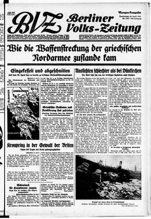 Berliner Volks-Zeitung vom 24.04.1941
