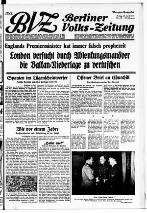Berliner Volks-Zeitung vom 25.04.1941