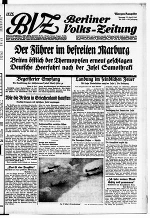 Berliner Volks-Zeitung vom 27.04.1941