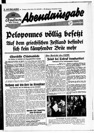 Berliner Volks-Zeitung vom 02.05.1941