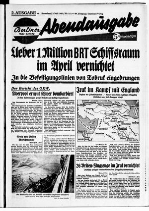 Berliner Volks-Zeitung vom 03.05.1941