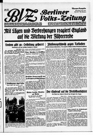 Berliner Volks-Zeitung vom 06.05.1941