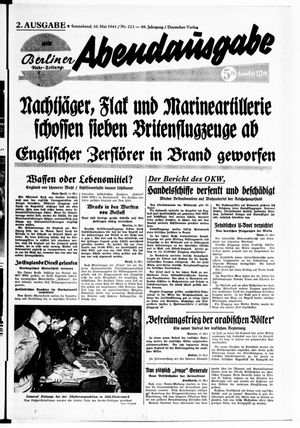 Berliner Volks-Zeitung vom 10.05.1941
